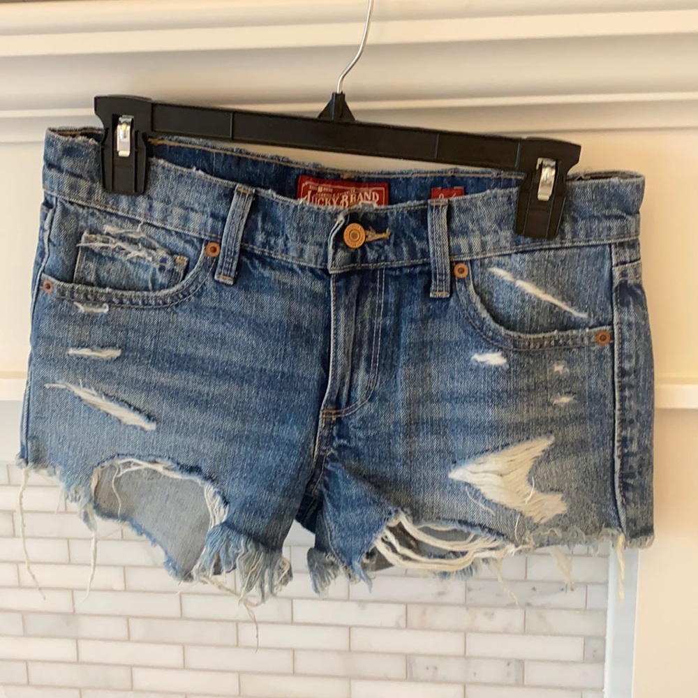 Lucky brand The Cutoff denim shorts size 25/0.
